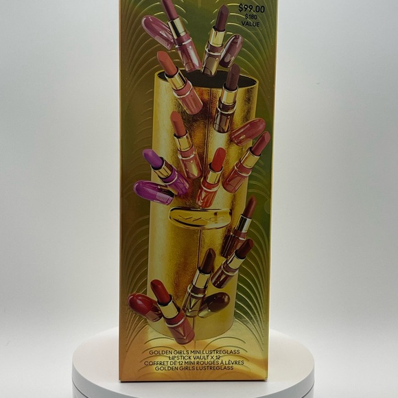 MAC limited edition Golden girls 12 Mini Lipstick Set Lustreglass NEW Authentic - Picture 13 of 14